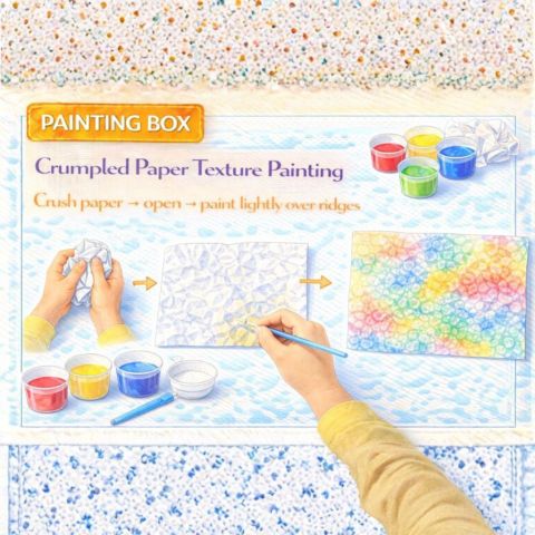 Painting -Crumpled Paper Texture Painting