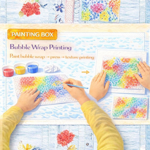 Painting -Bubble Wrap Printing