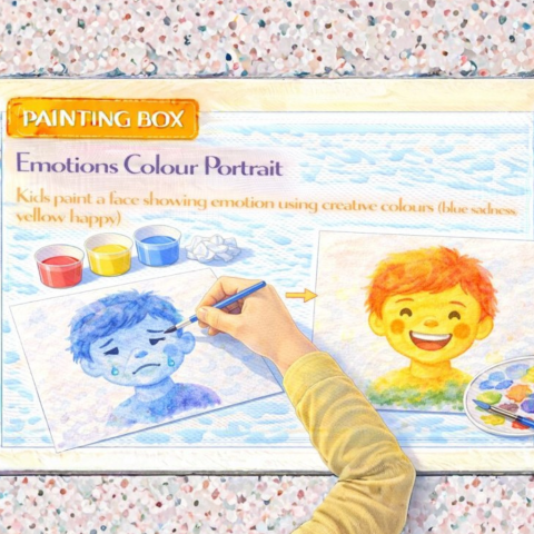 Painting -Emotions Colour Portrait