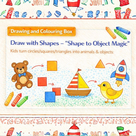 Drawing & Colouring - Draw with Shapes – Shape to Object Magic