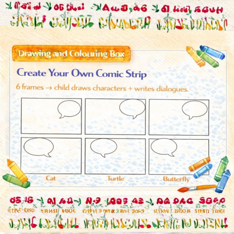 Drawing & Colouring -Create Your Own Comic Strip