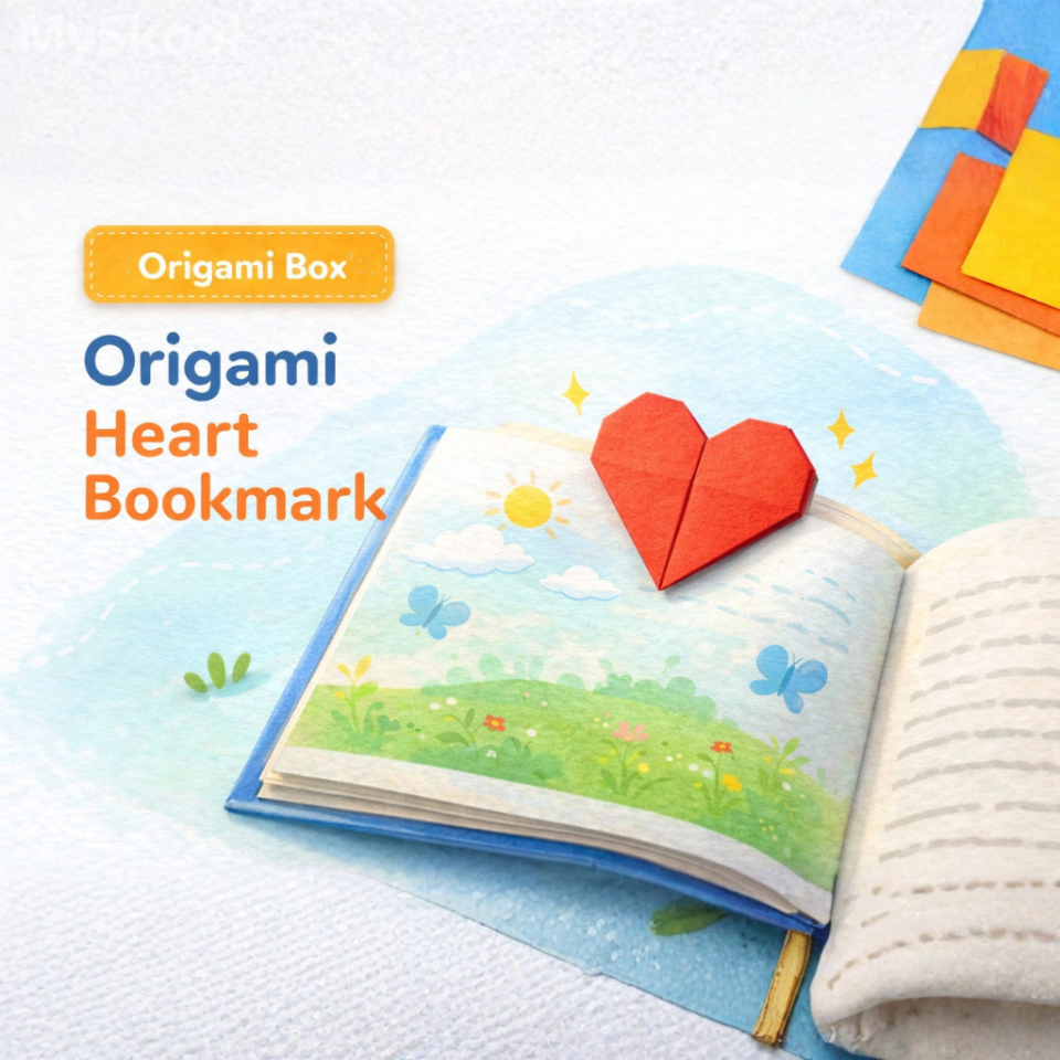Origami Heart Bookmark