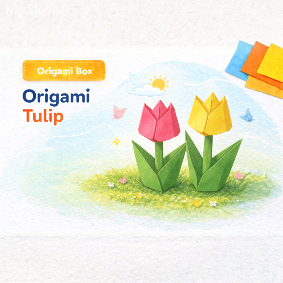 Origami - Tulip with Stem