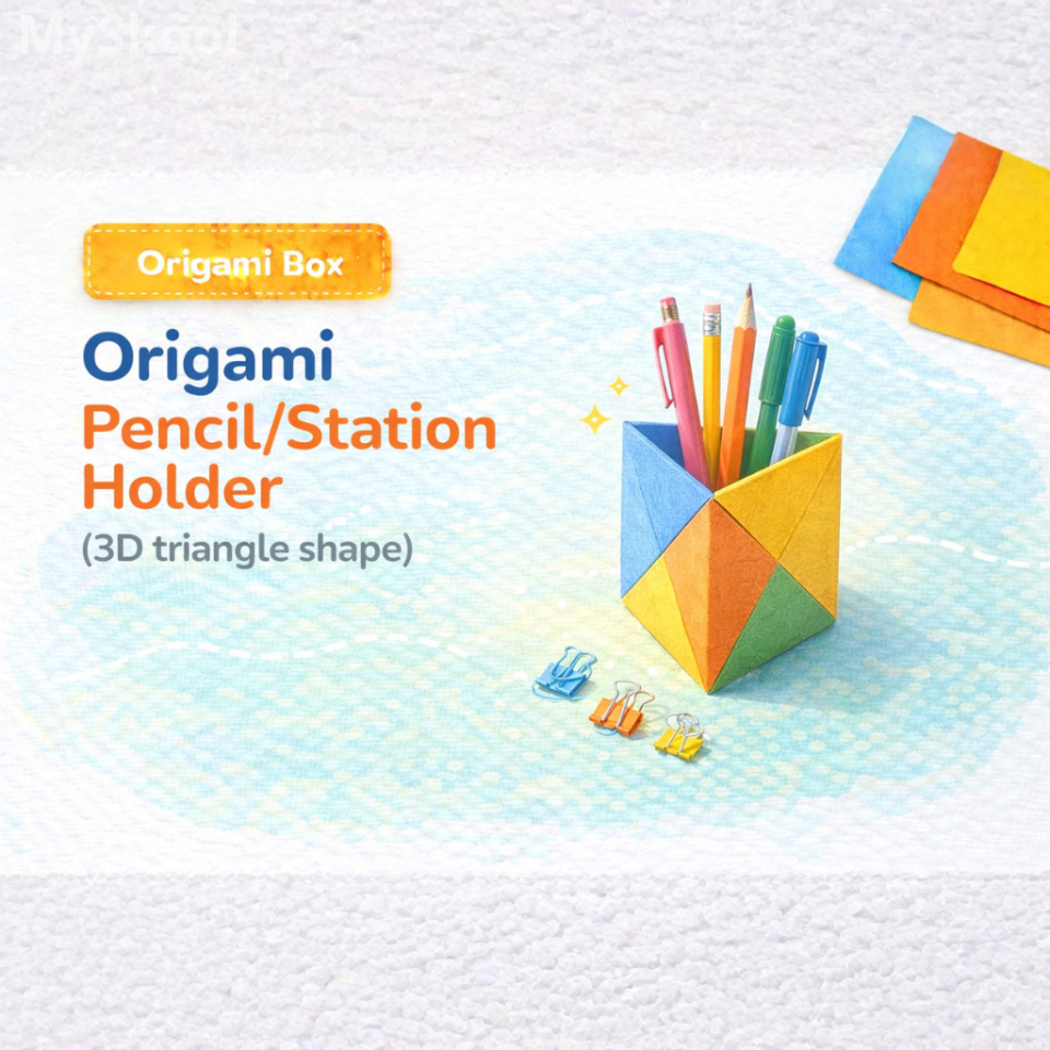 Origami - Pencil Holder