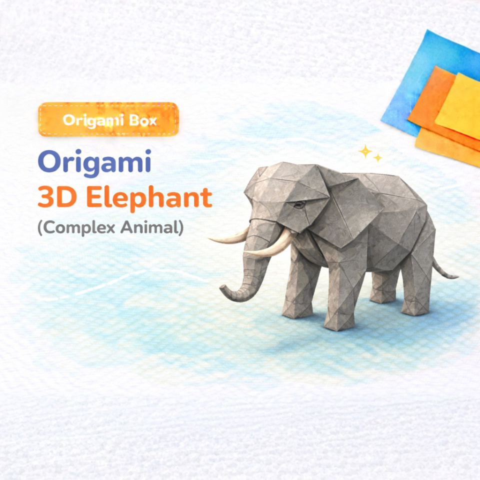 Origami - 3D Elephant