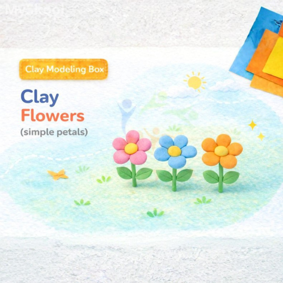 Clay Modelling - Clay Flowers