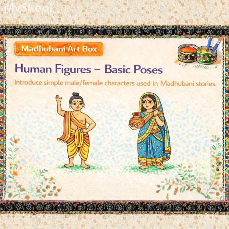 Madhubani - Human Figures – Basic Poses