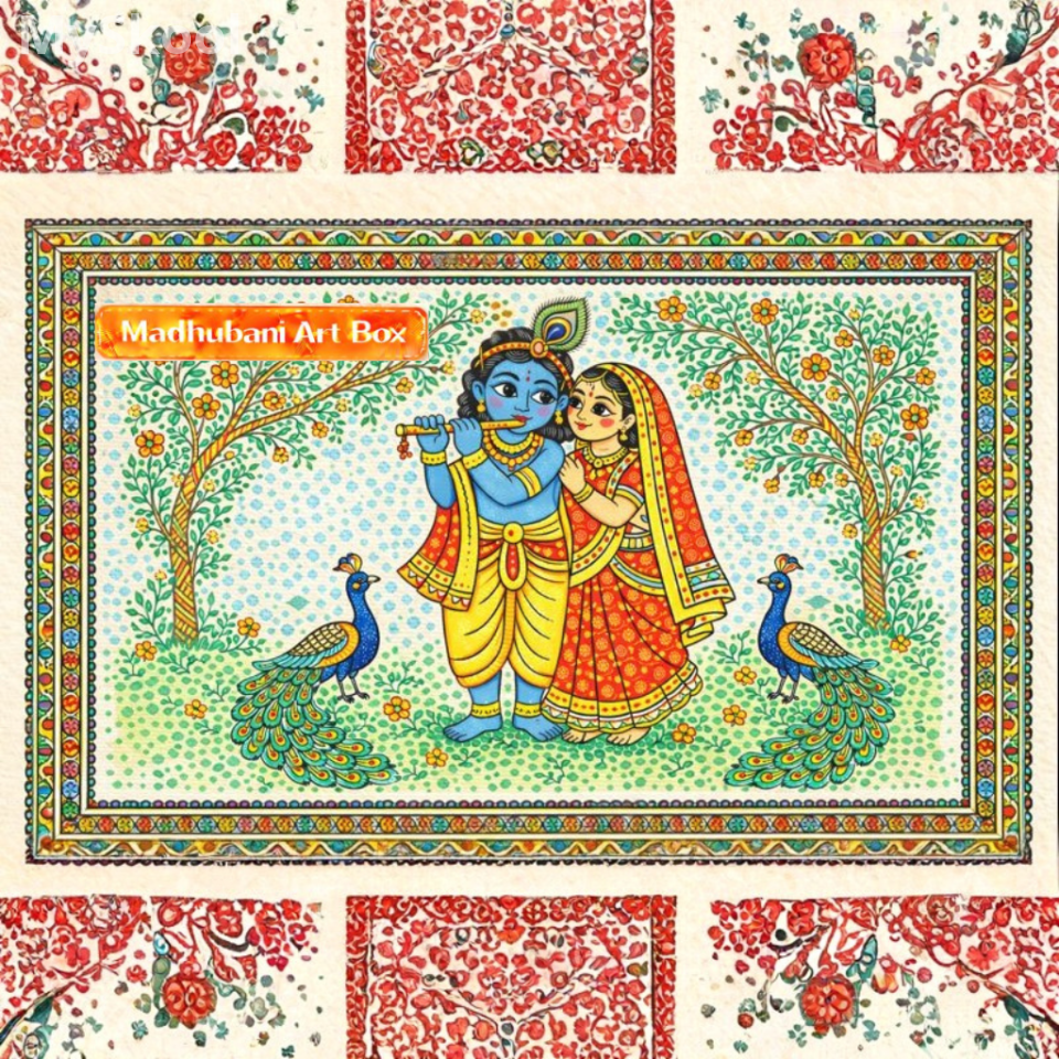 Madhubani Full- Painting on Canvas