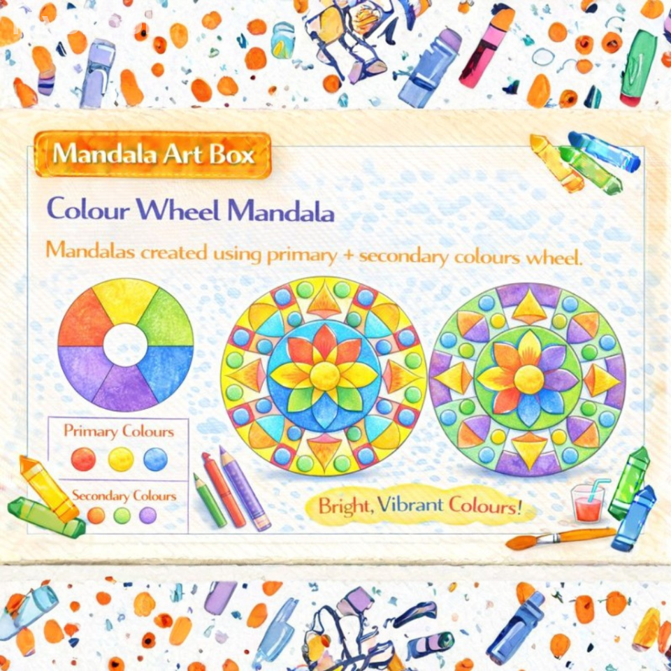 MANDALA ART- Colour Wheel Mandala