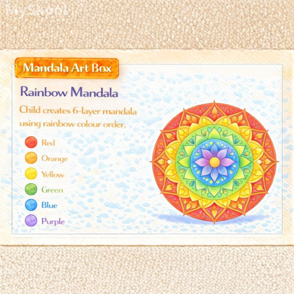 MANDALA ART- Rainbow Mandala