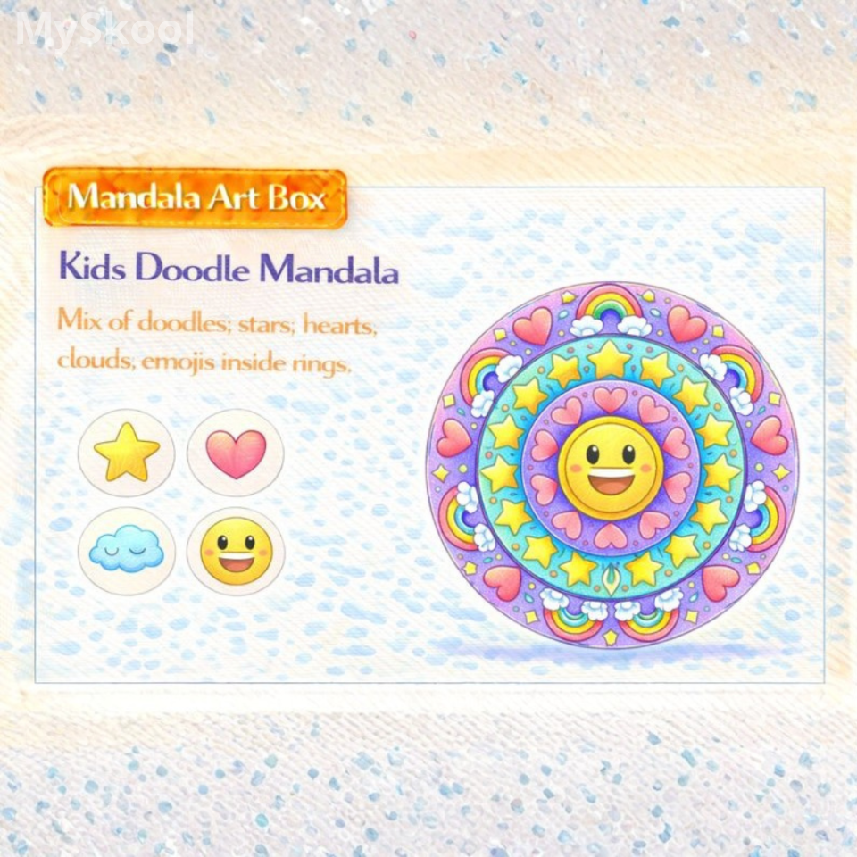 MANDALA ART- Kids Doodle Mandala