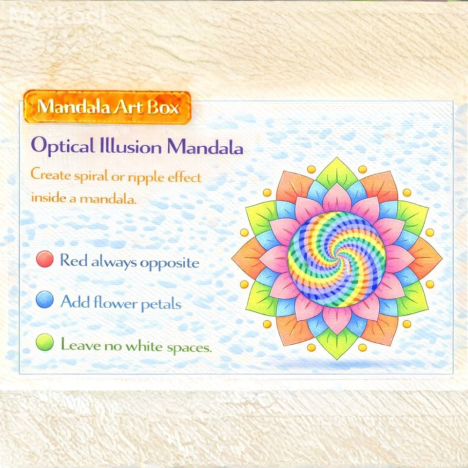 MANDALA ART- Optical Illusion Mandala