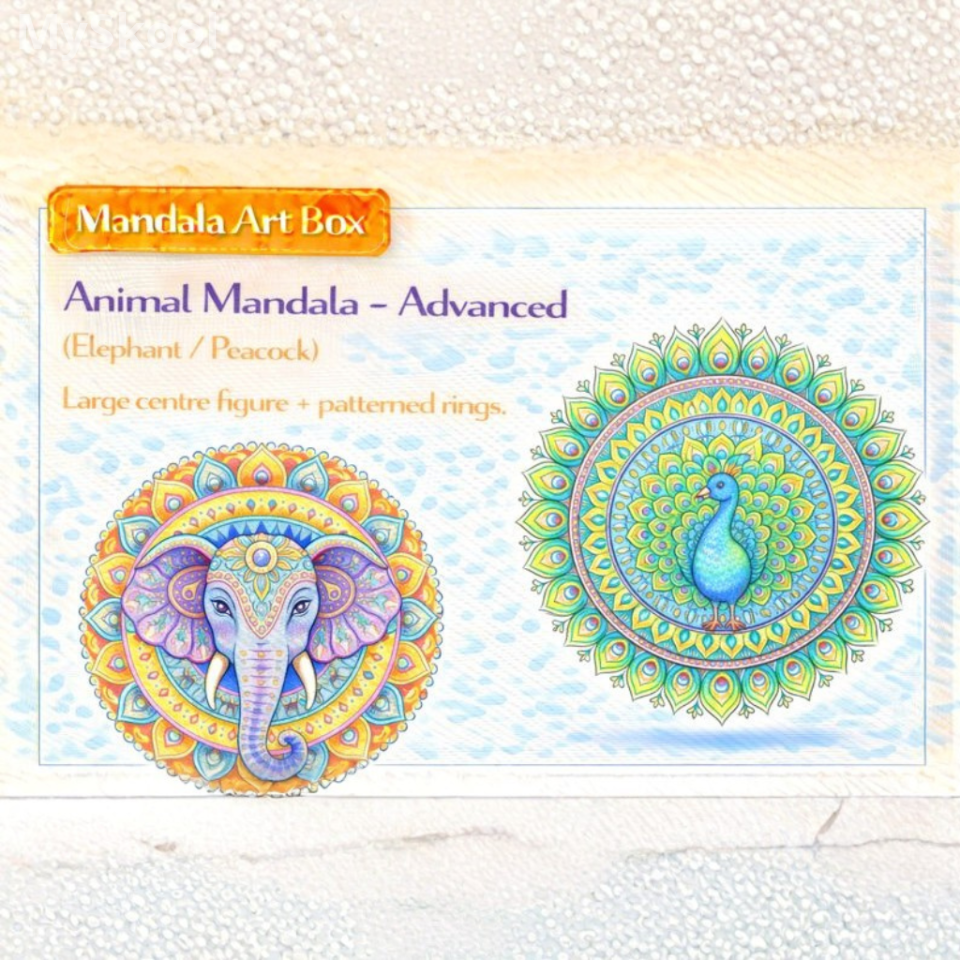 MANDALA ART- Animal Mandala – Advanced