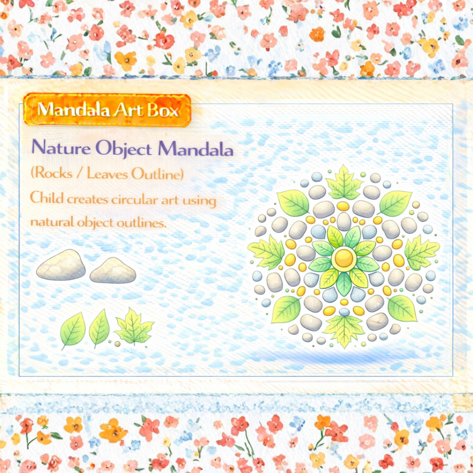 MANDALA ART- Nature Object Mandala