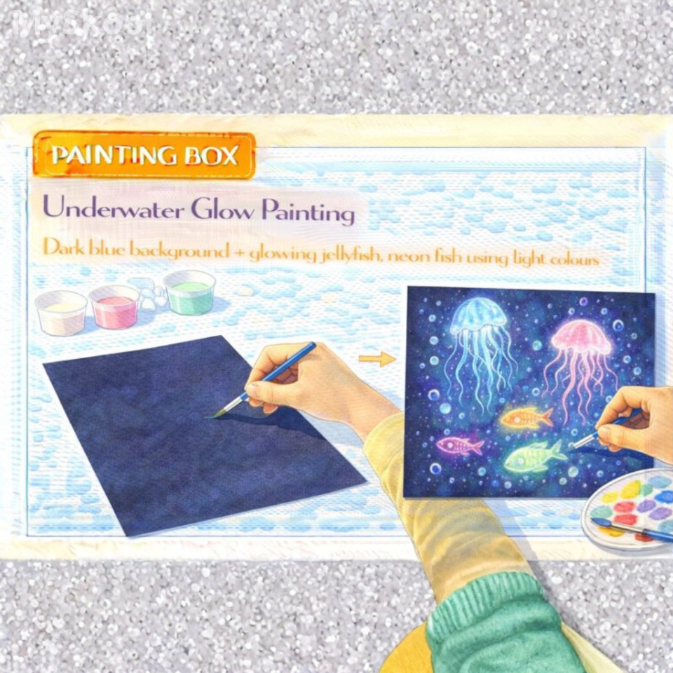 Painting -Underwater Glow Painting
