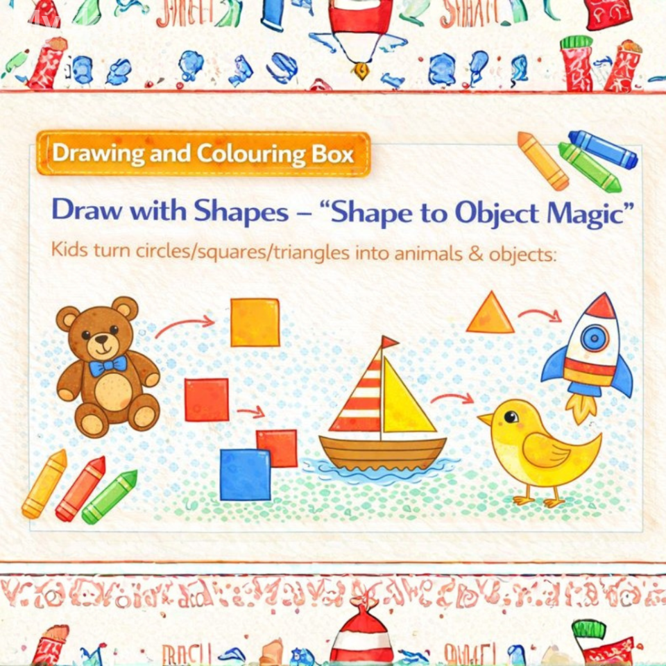 Drawing & Colouring - Draw with Shapes – Shape to Object Magic